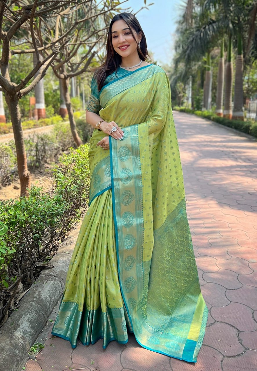 KASHVI ZARI TISSUE SAREE