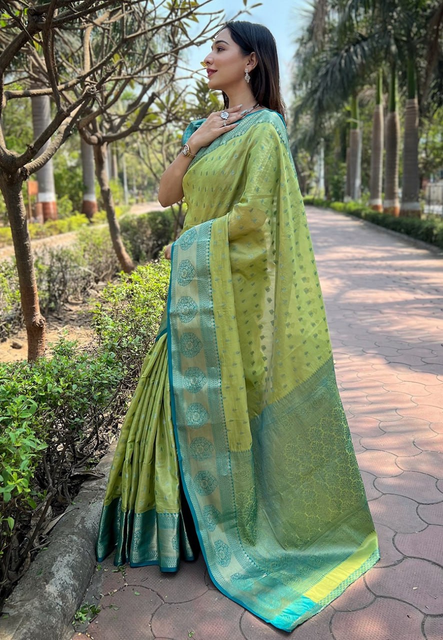 KASHVI ZARI TISSUE SAREE