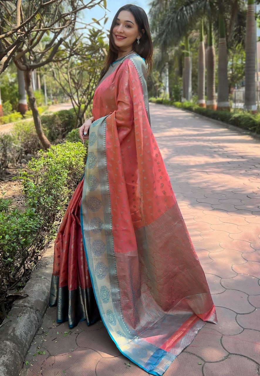 KASHVI ZARI TISSUE SAREE
