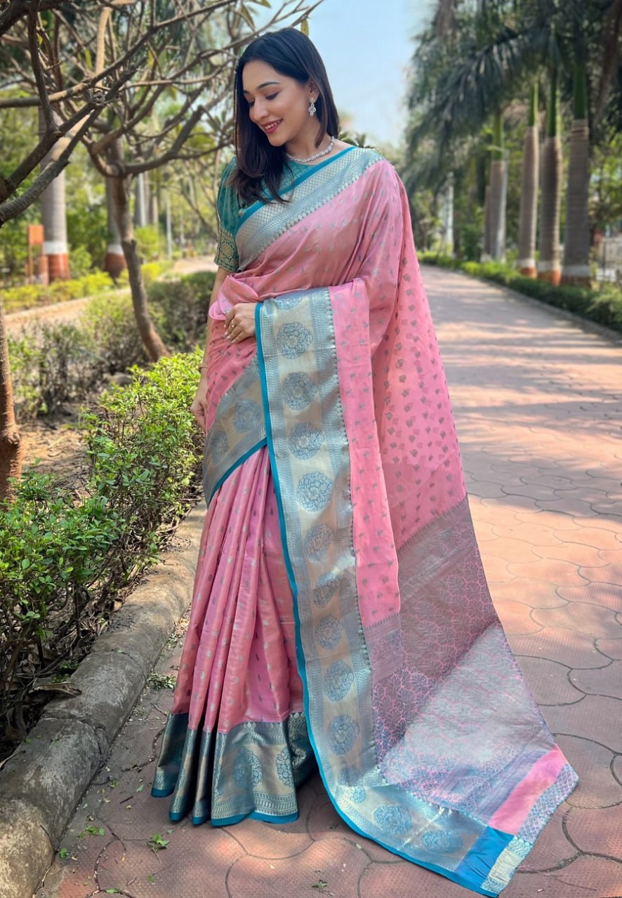 KASHVI ZARI TISSUE SAREE