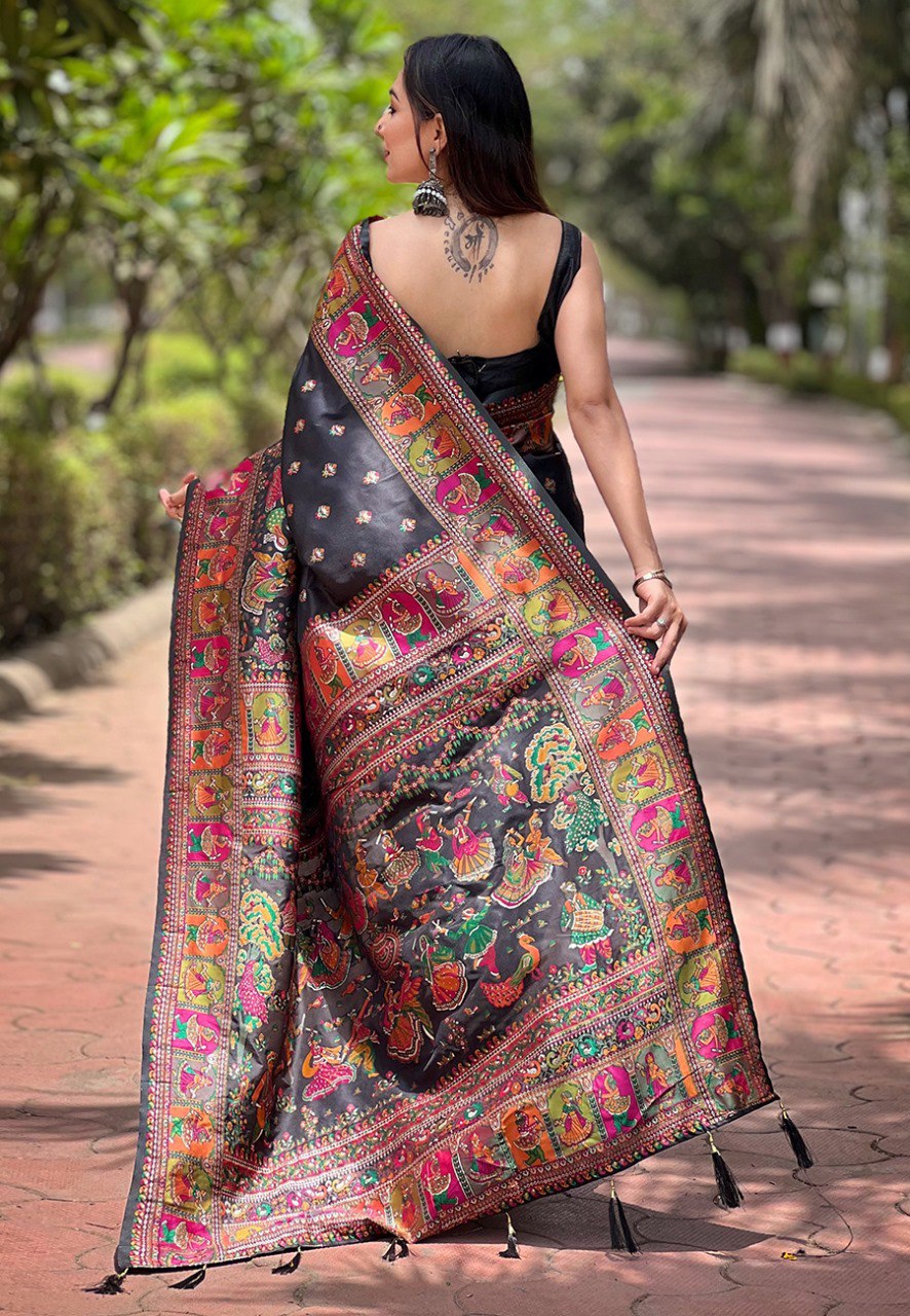 JASMINE  PASHMINA SAREE