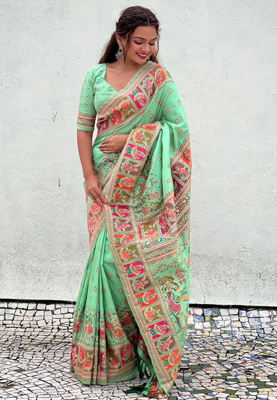 JASMINE  PASHMINA SAREE