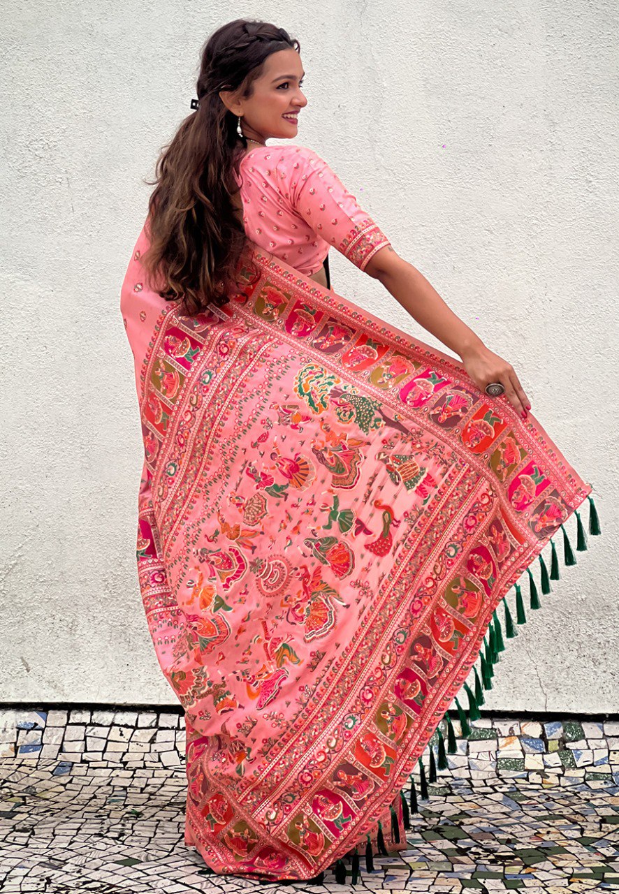 JASMINE  PASHMINA SAREE