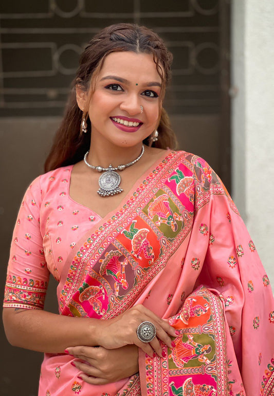 JASMINE  PASHMINA SAREE