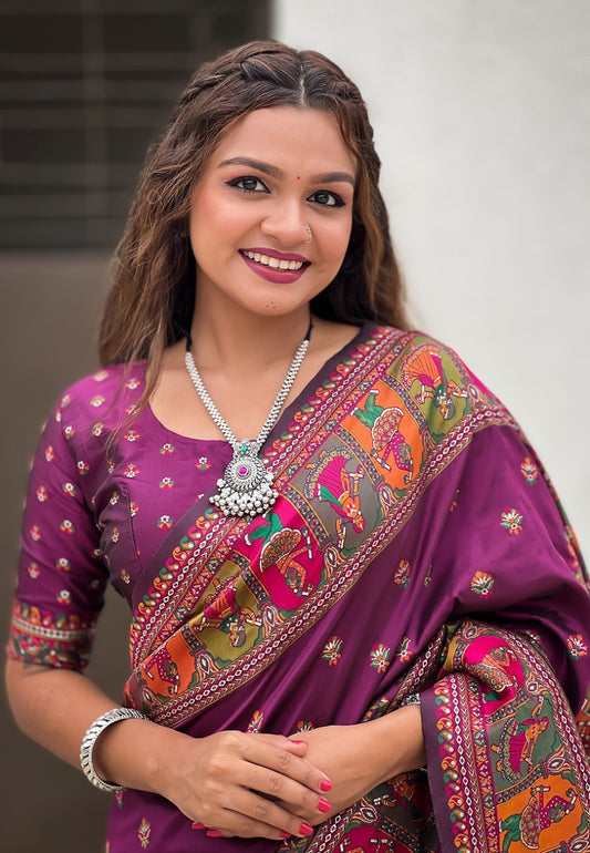 JASMINE  PASHMINA SAREE