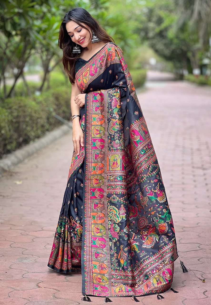 JASMINE  PASHMINA SAREE