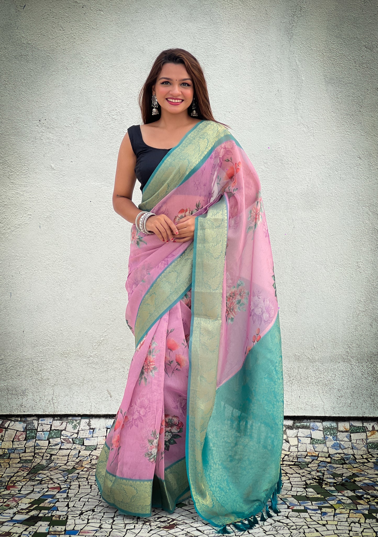 KAVYA CRUSH TISSUE SAREE