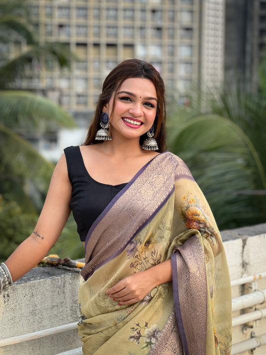 KAVYA CRUSH TISSUE SAREE