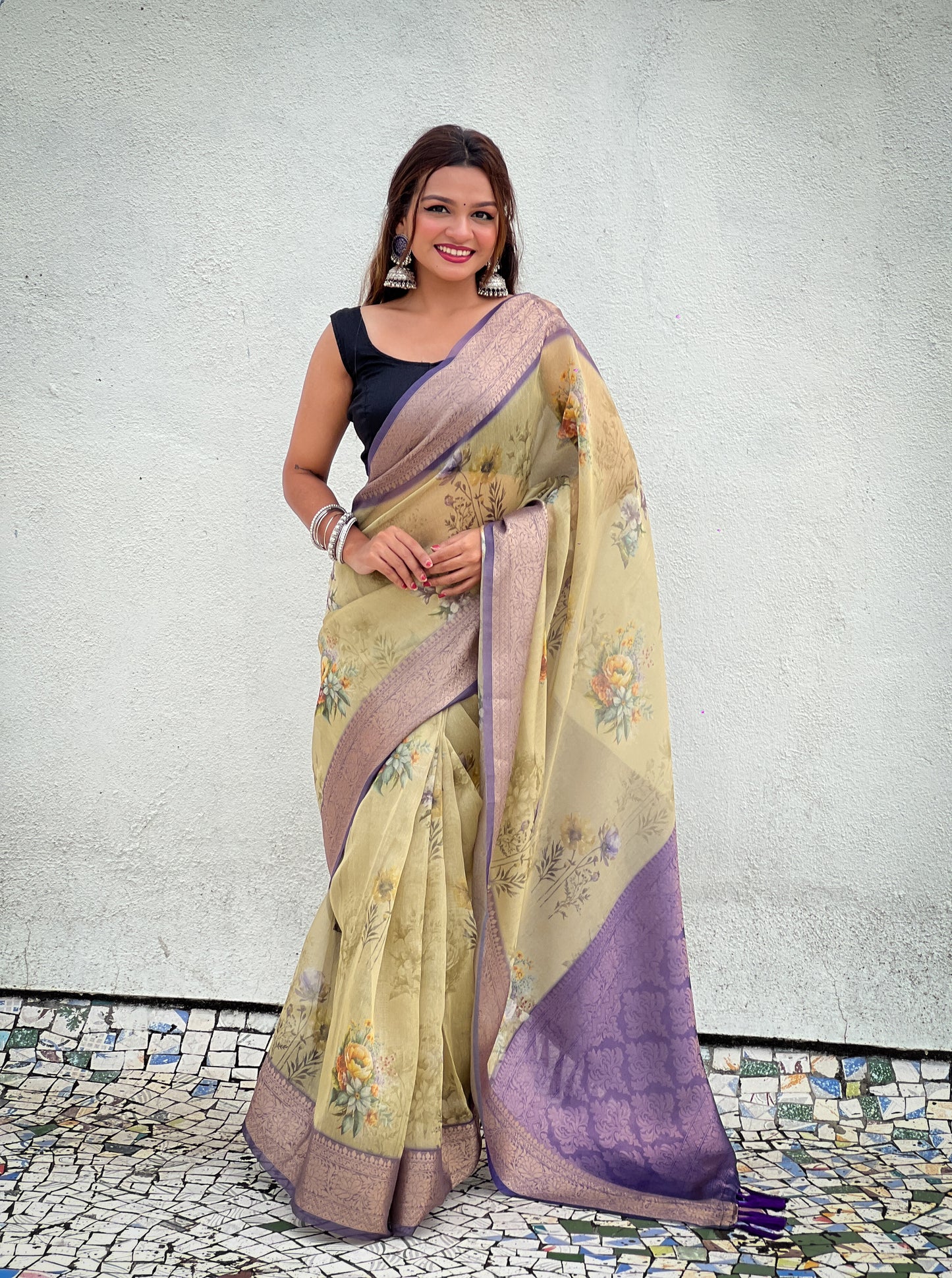 KAVYA CRUSH TISSUE SAREE