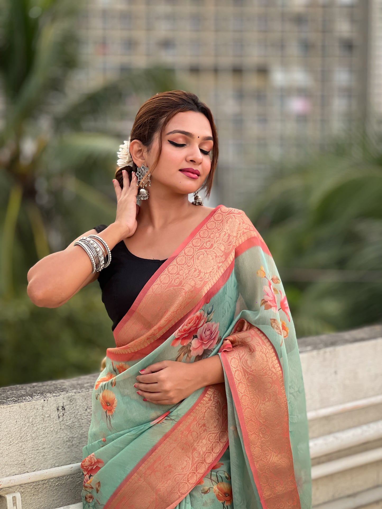 KAVYA CRUSH TISSUE SAREE