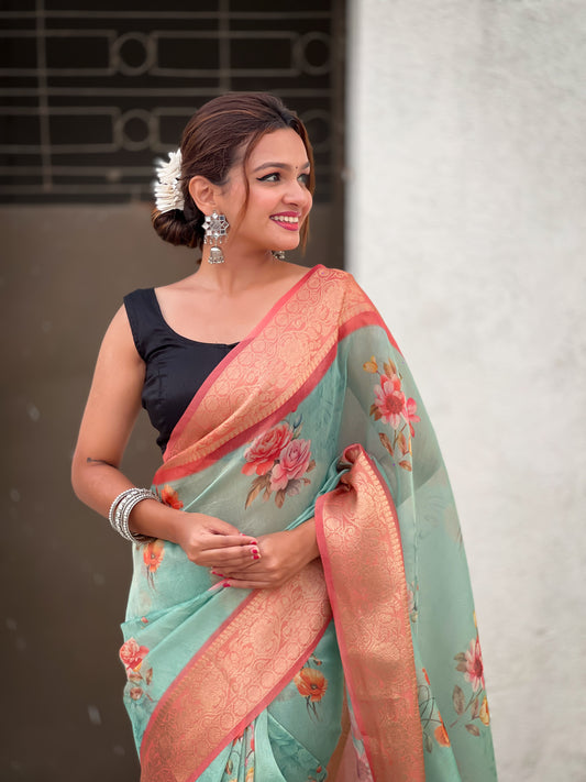 KAVYA CRUSH TISSUE SAREE
