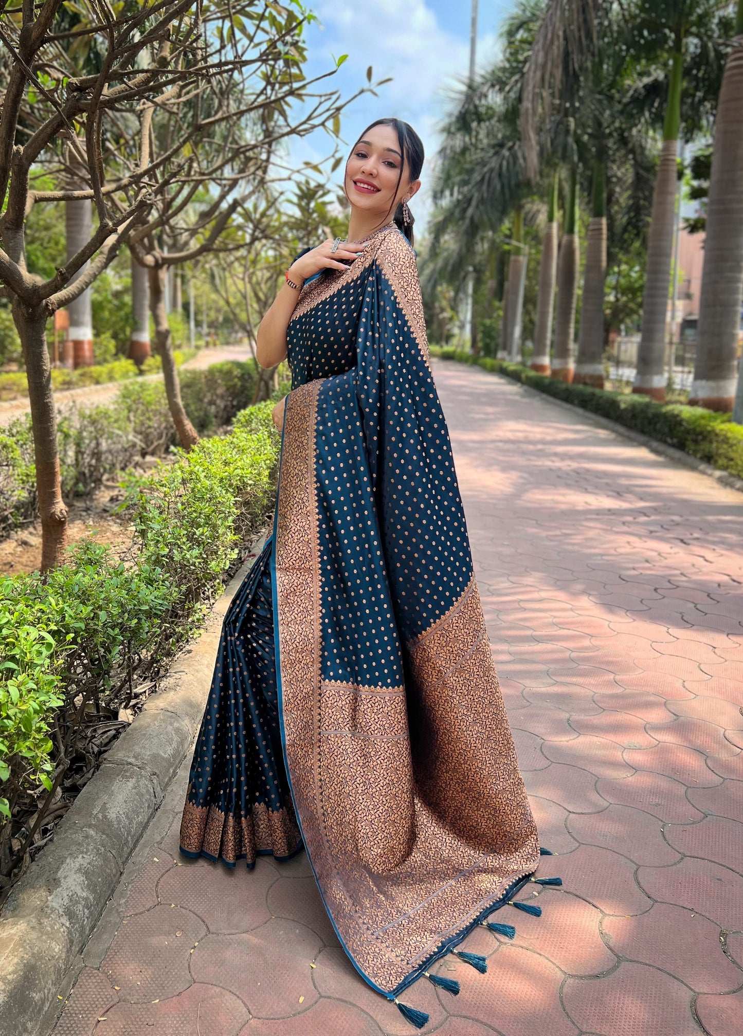 INAAYA  KATAN SILK SAREE