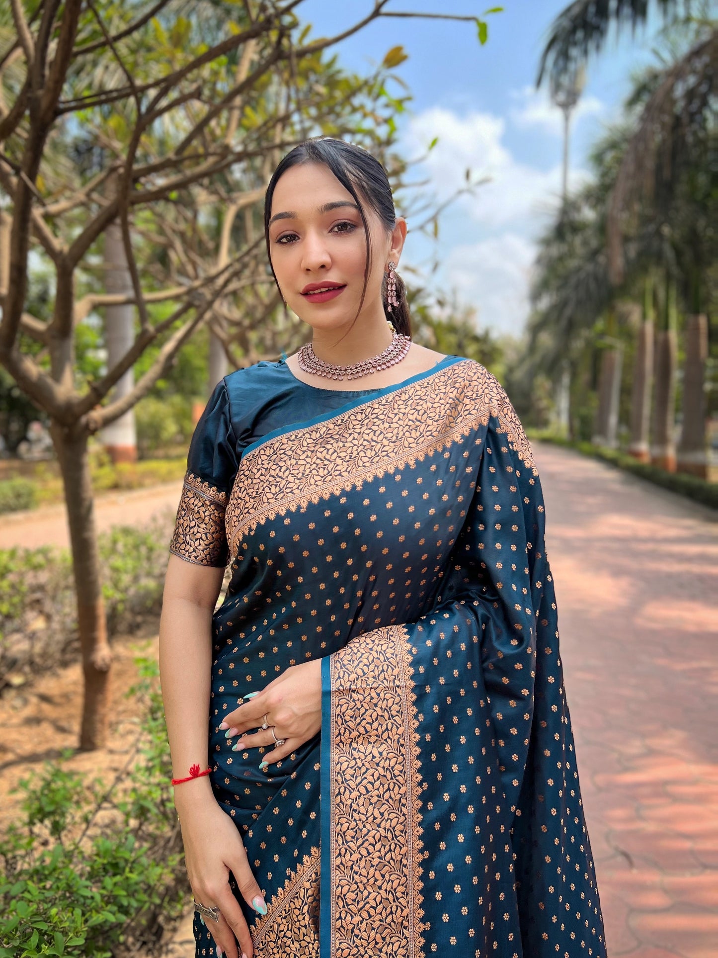 INAAYA  KATAN SILK SAREE
