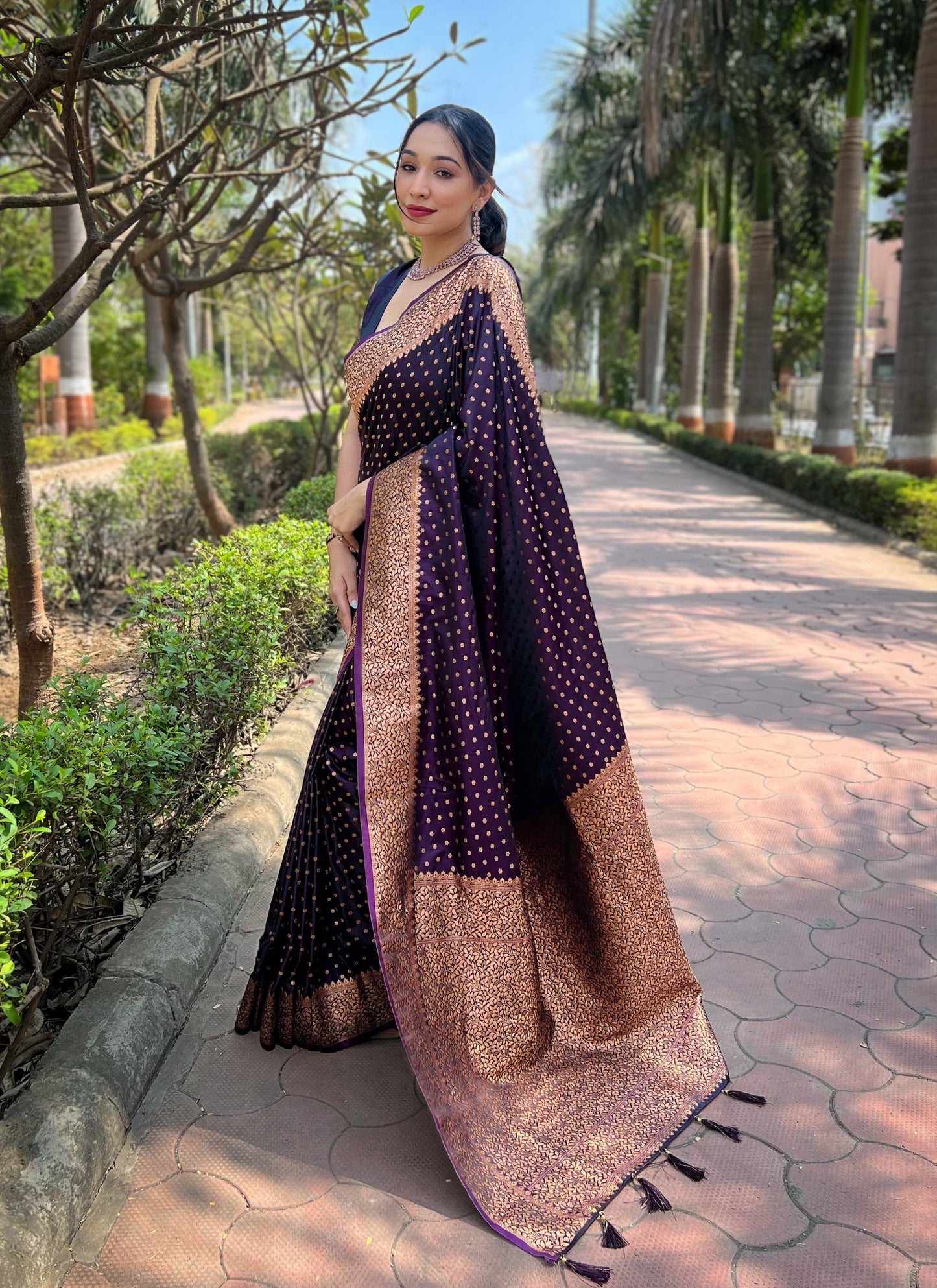 INAAYA  KATAN SILK SAREE