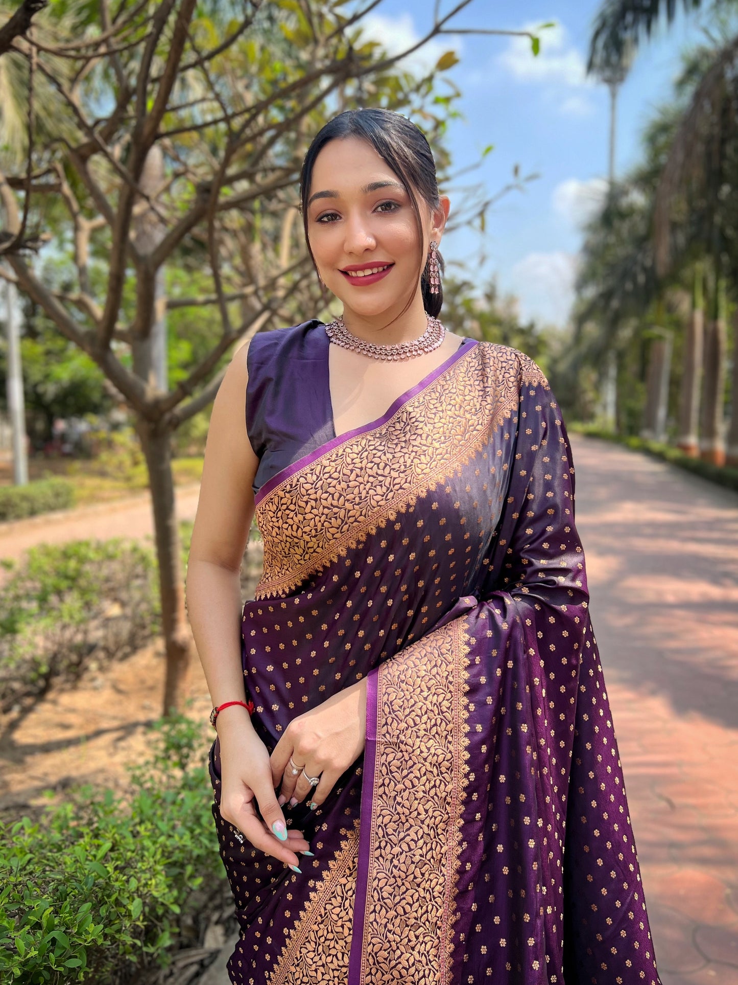 INAAYA  KATAN SILK SAREE