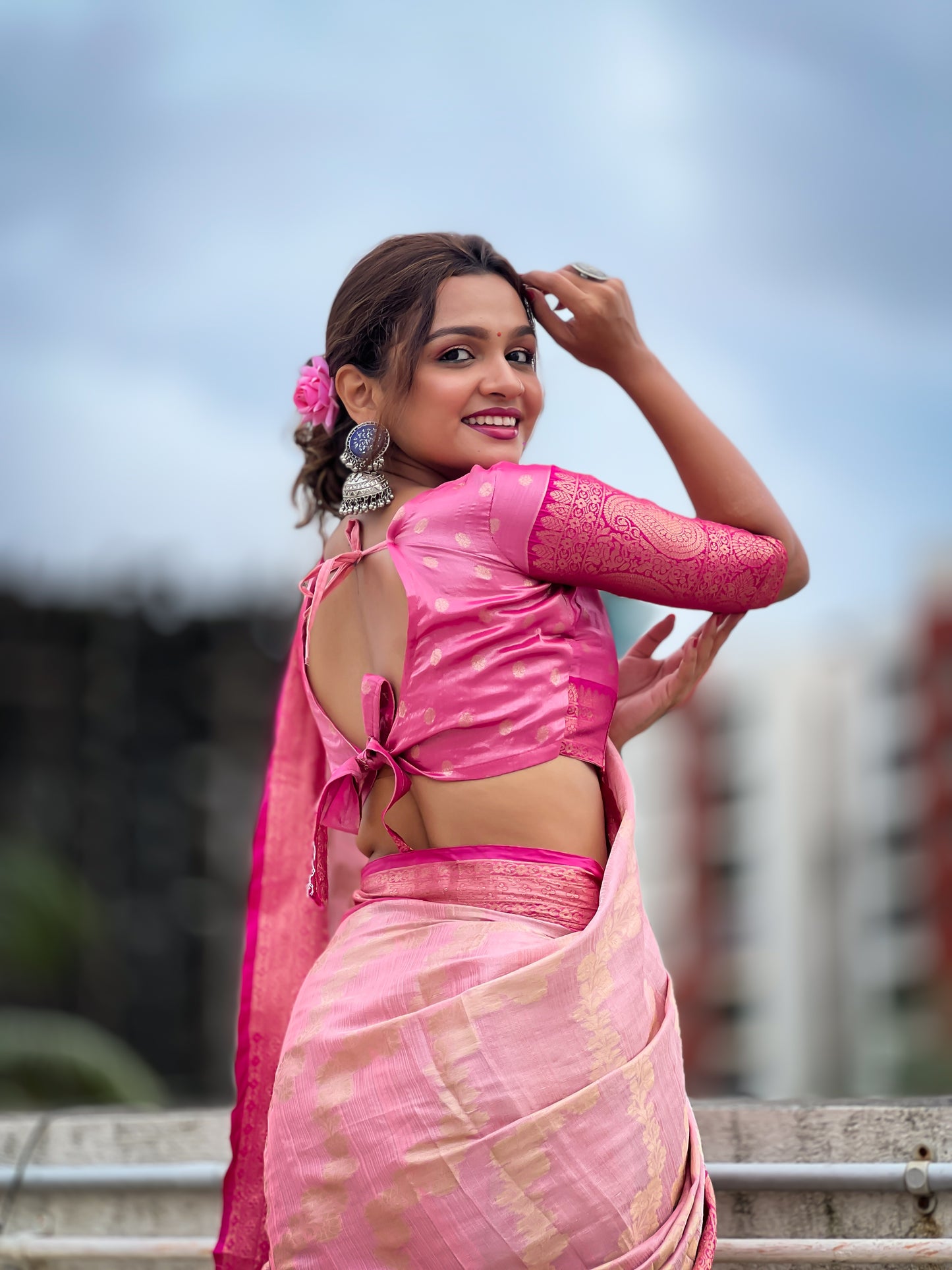 SAANVI TISSUE SILK SAREE