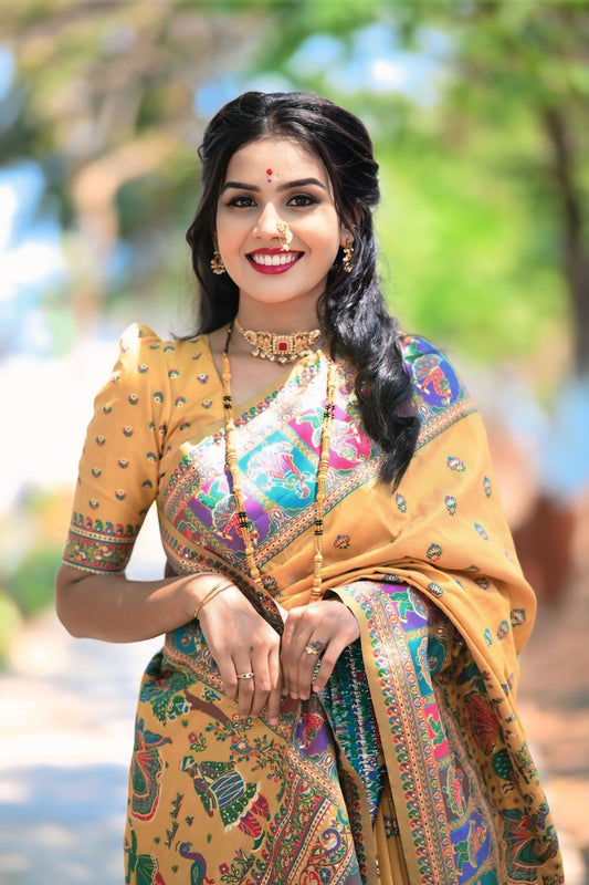 JASMINE  PASHMINA SAREE