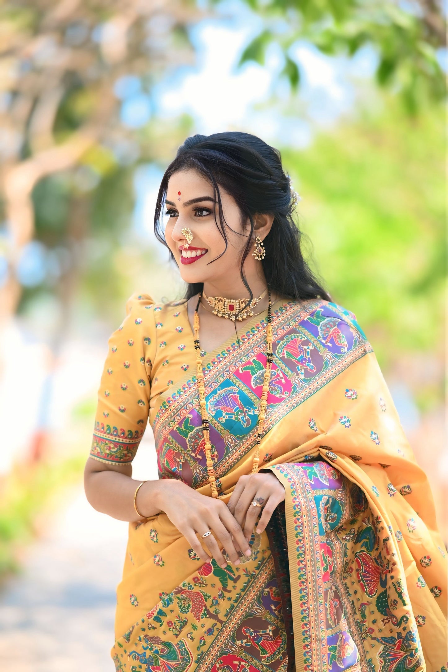 JASMINE  PASHMINA SAREE