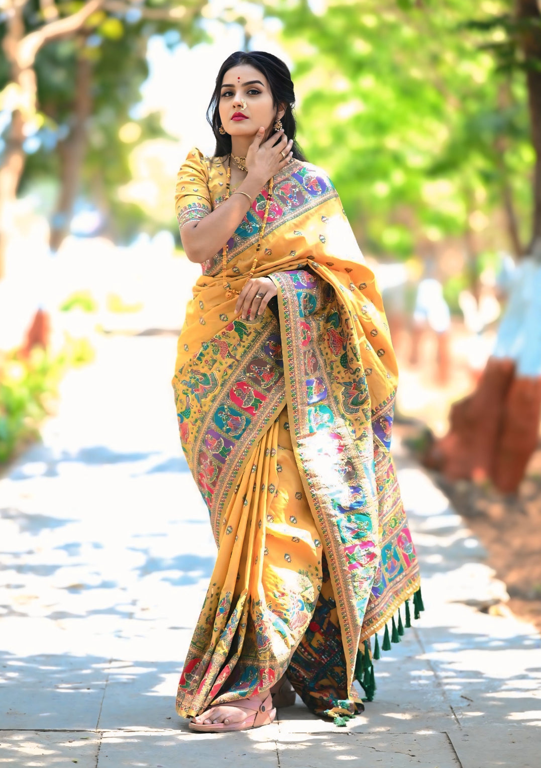 JASMINE  PASHMINA SAREE