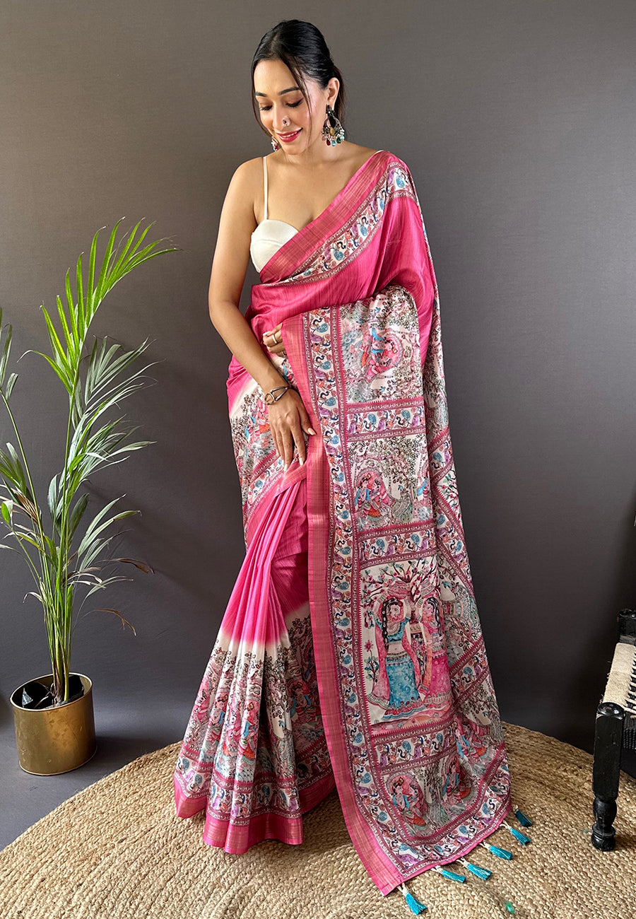 ESHANI MADHUBANI SILK SAREE