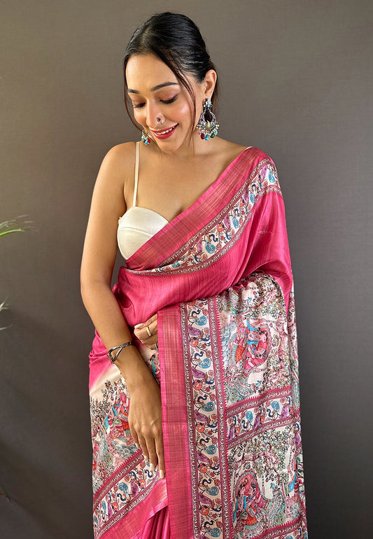 ESHANI MADHUBANI SILK SAREE