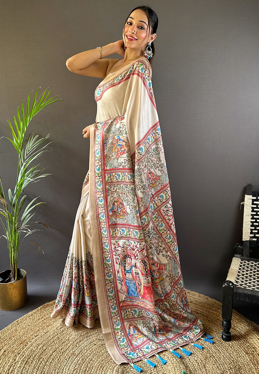 ESHANI MADHUBANI SILK SAREE