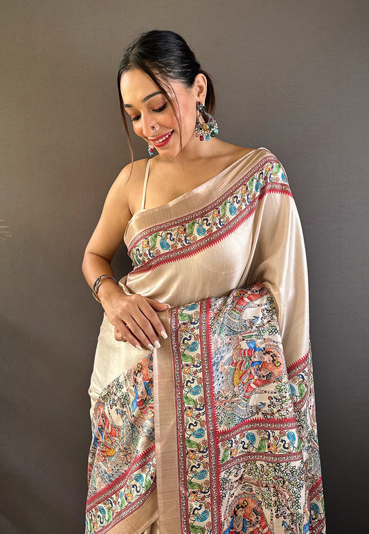 ESHANI MADHUBANI SILK SAREE