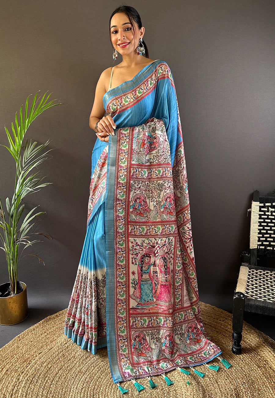 ESHANI MADHUBANI SILK SAREE