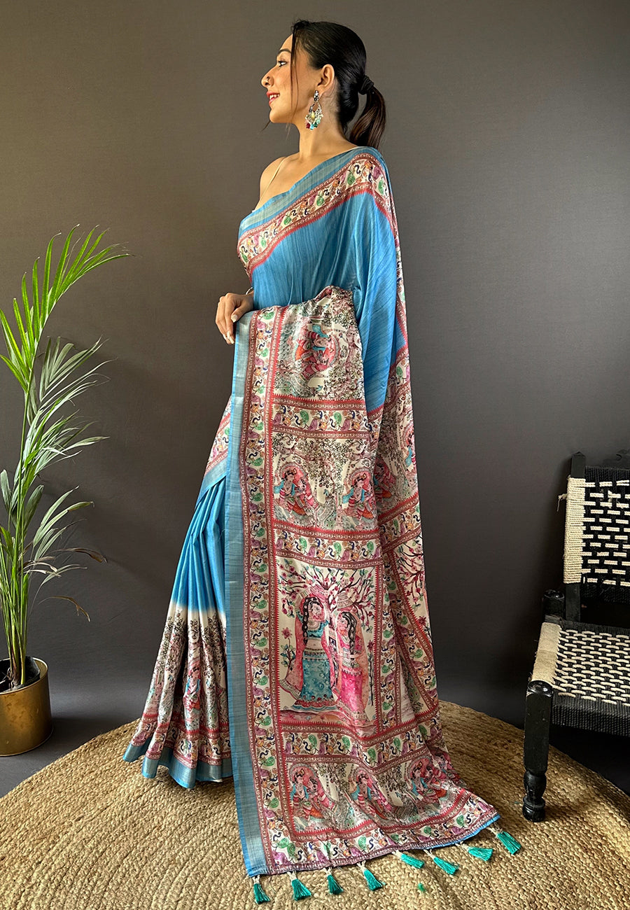 ESHANI MADHUBANI SILK SAREE