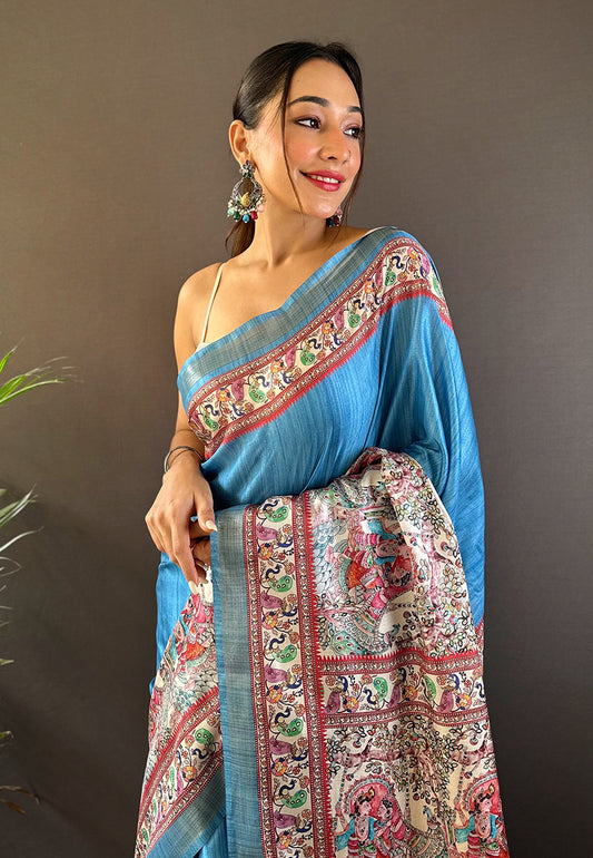 ESHANI MADHUBANI SILK SAREE
