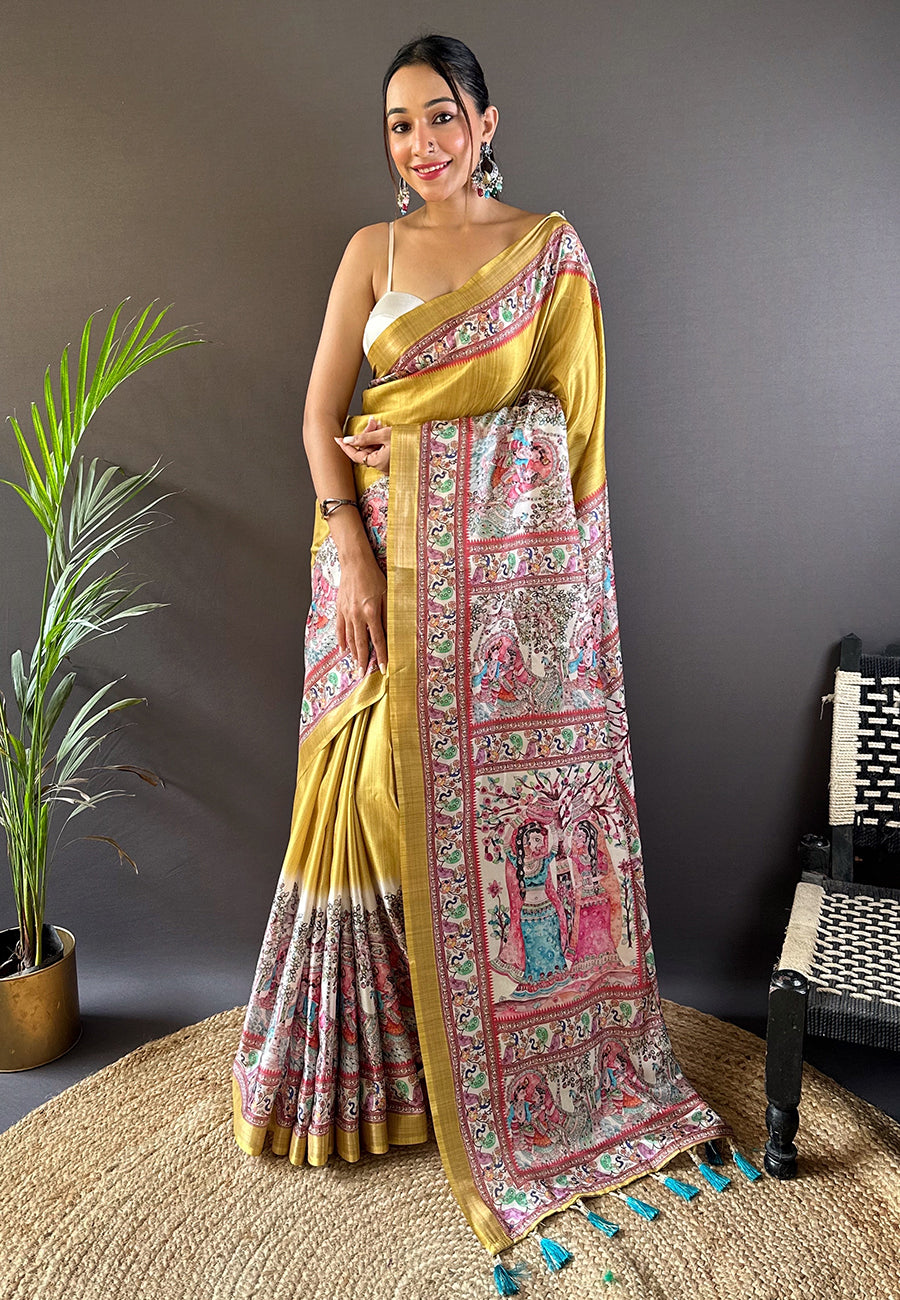 ESHANI MADHUBANI SILK SAREE