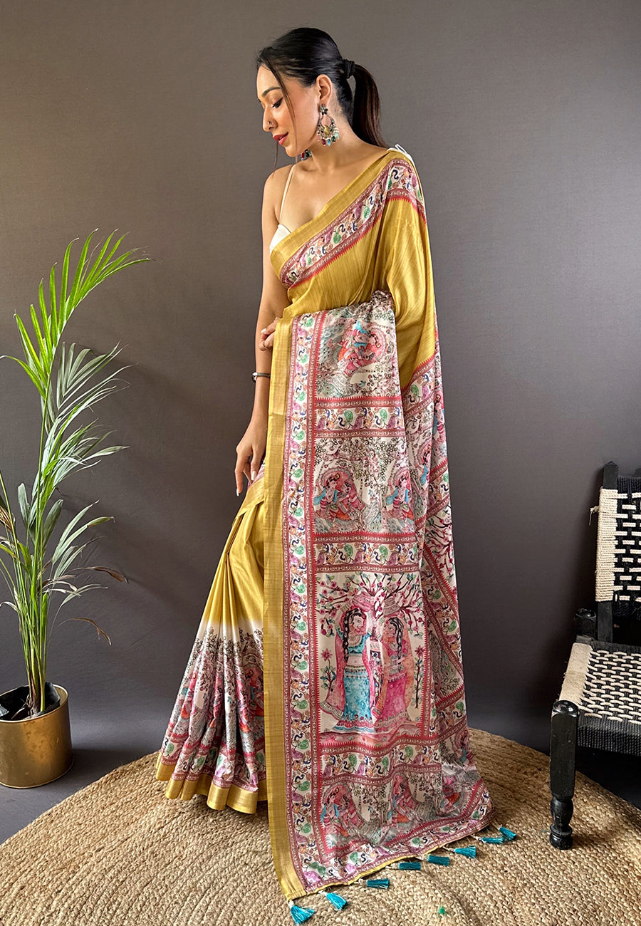 ESHANI MADHUBANI SILK SAREE