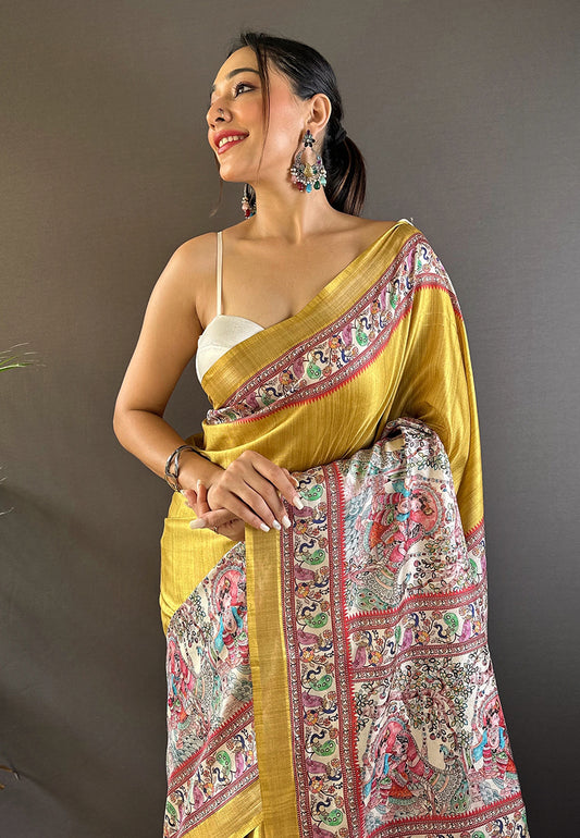 ESHANI MADHUBANI SILK SAREE