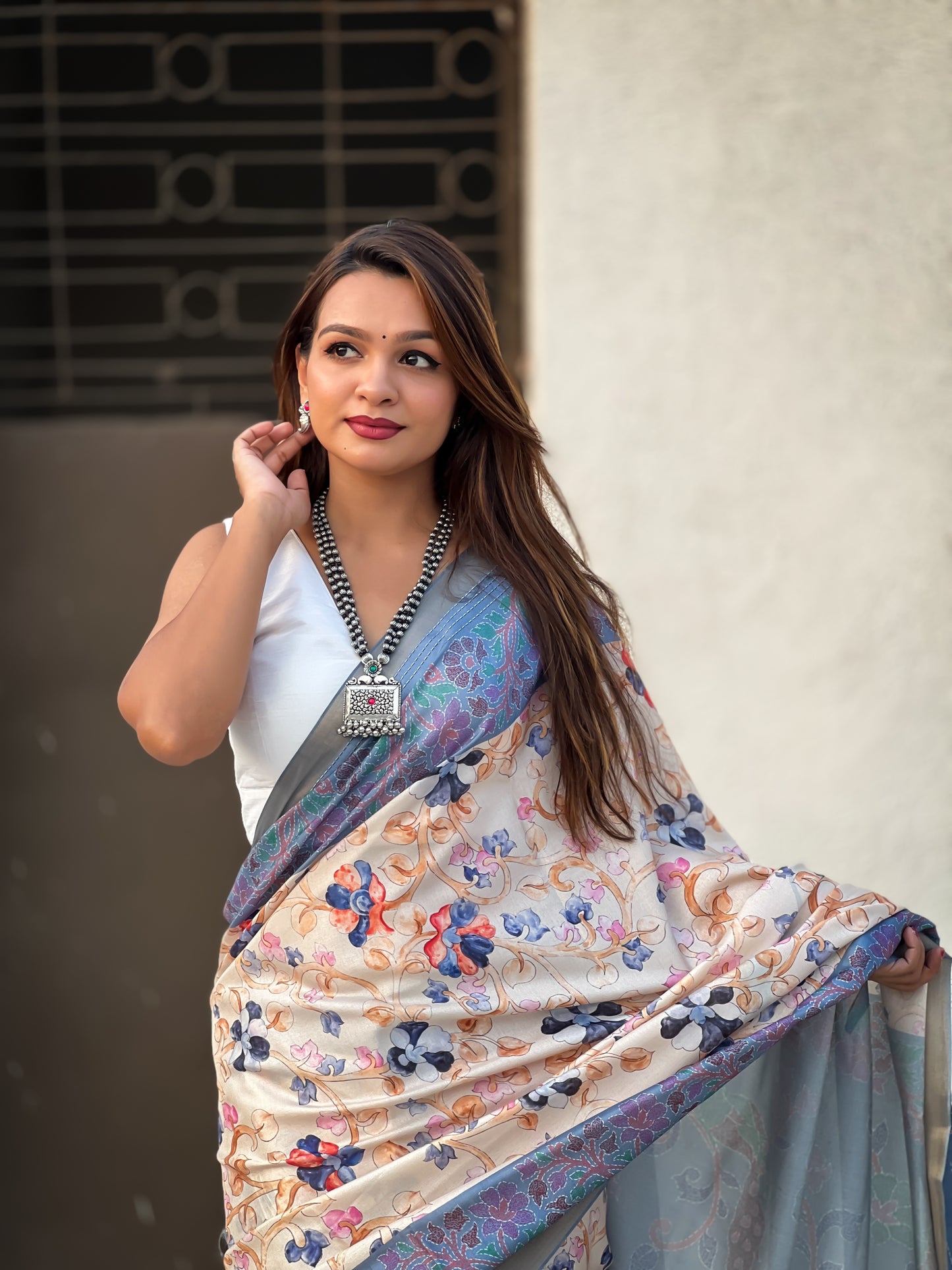 ISHITA KALAMKARI SILK SAREE