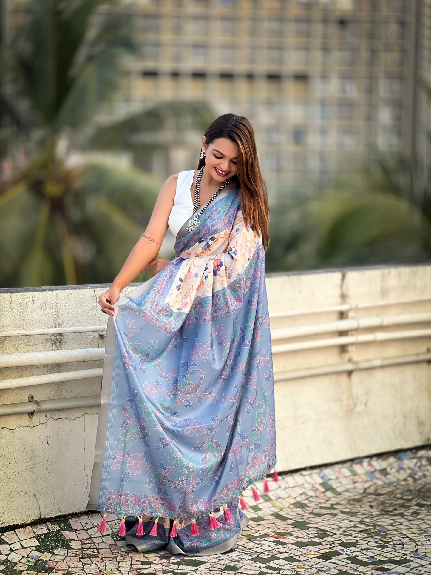 ISHITA KALAMKARI SILK SAREE