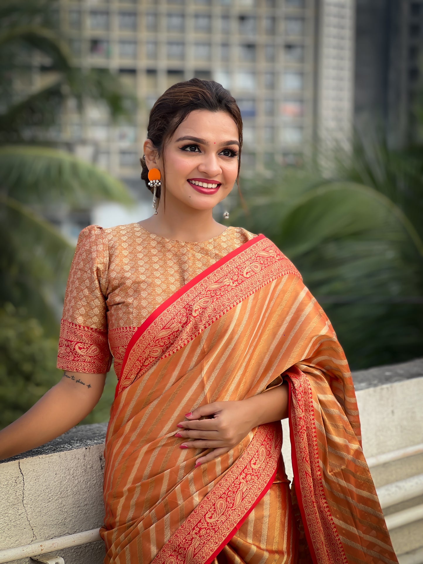 AMAYA ZARI TISSUE SAREE