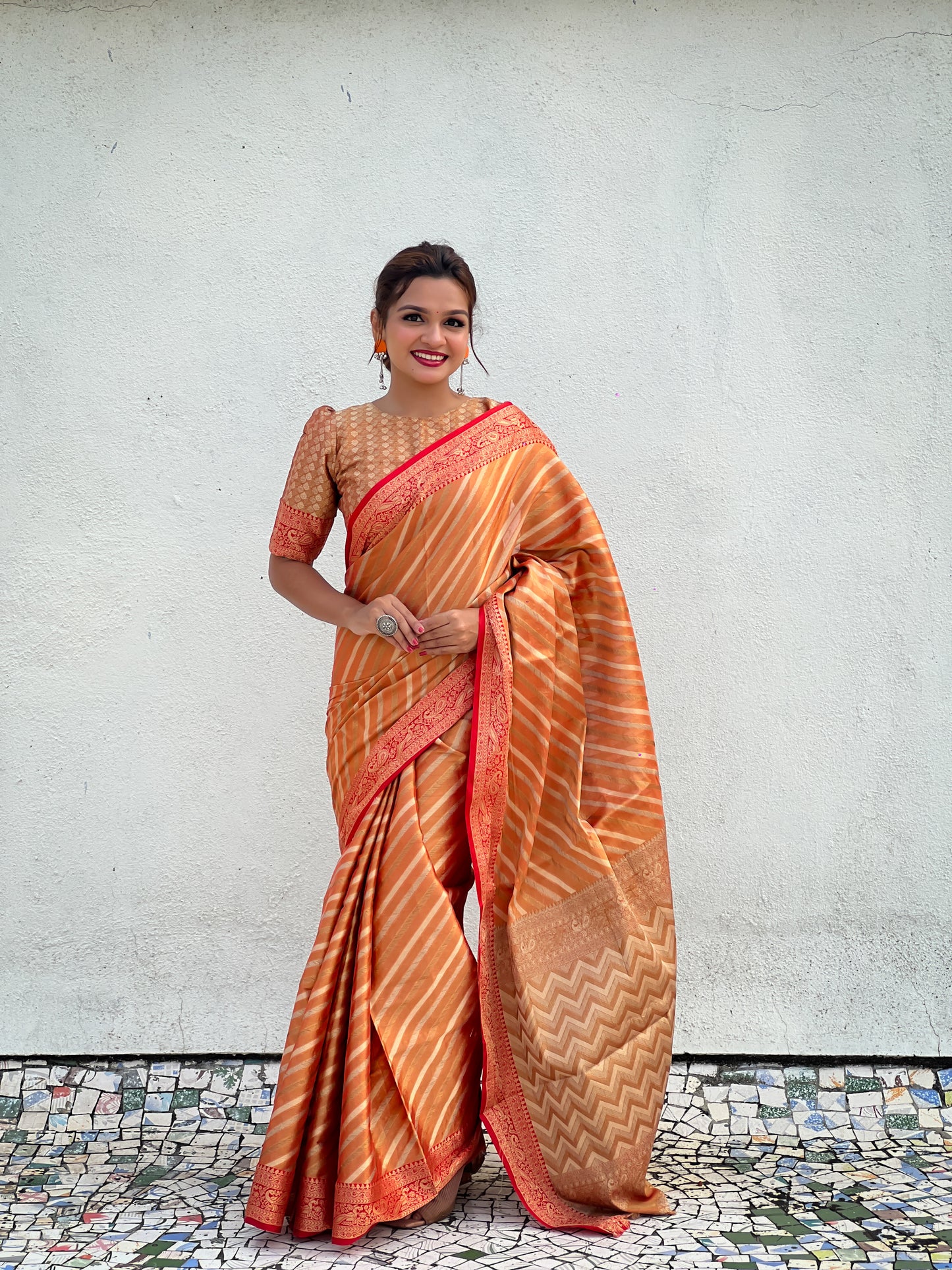 AMAYA ZARI TISSUE SAREE