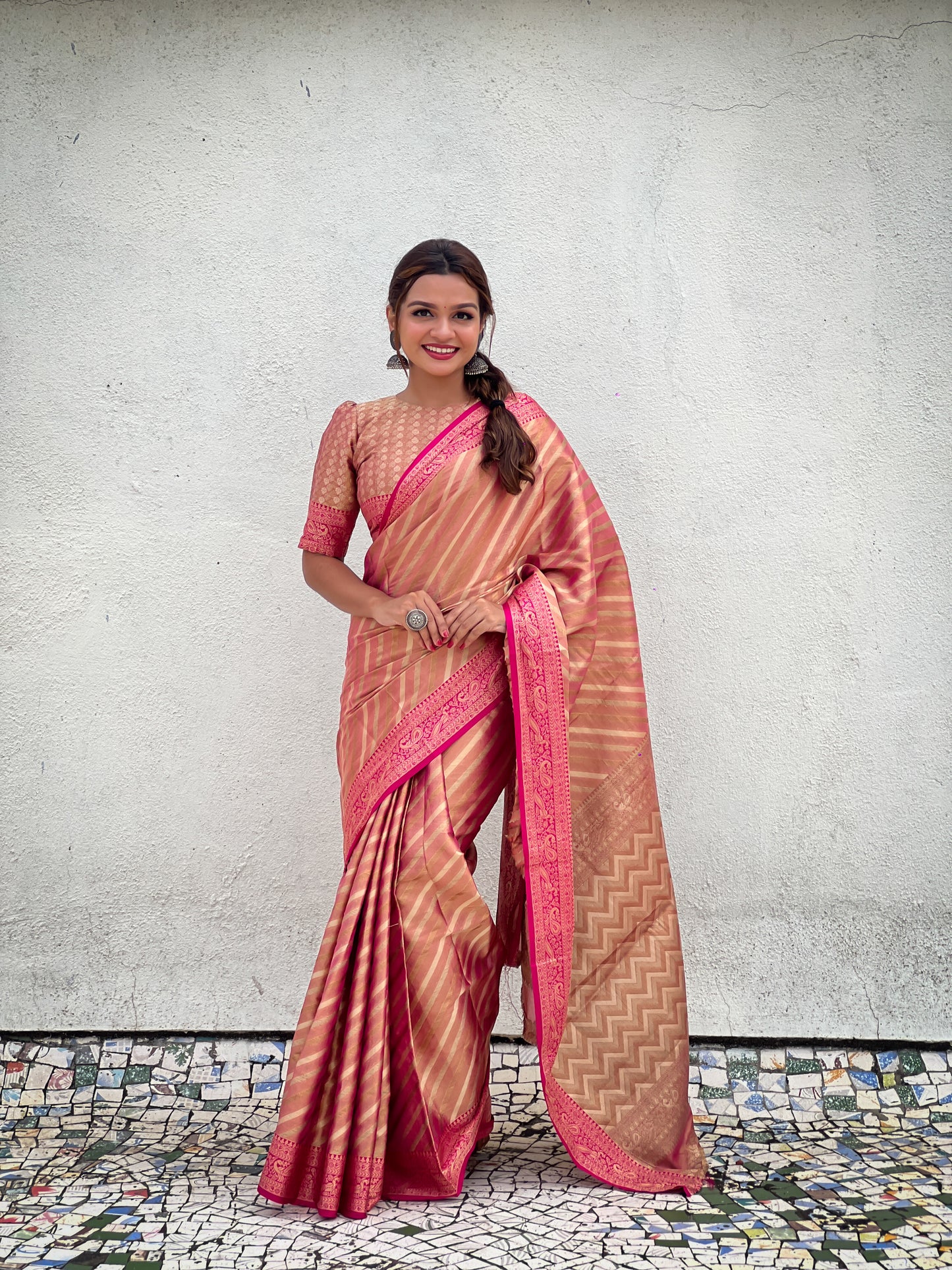 AMAYA ZARI TISSUE SAREE