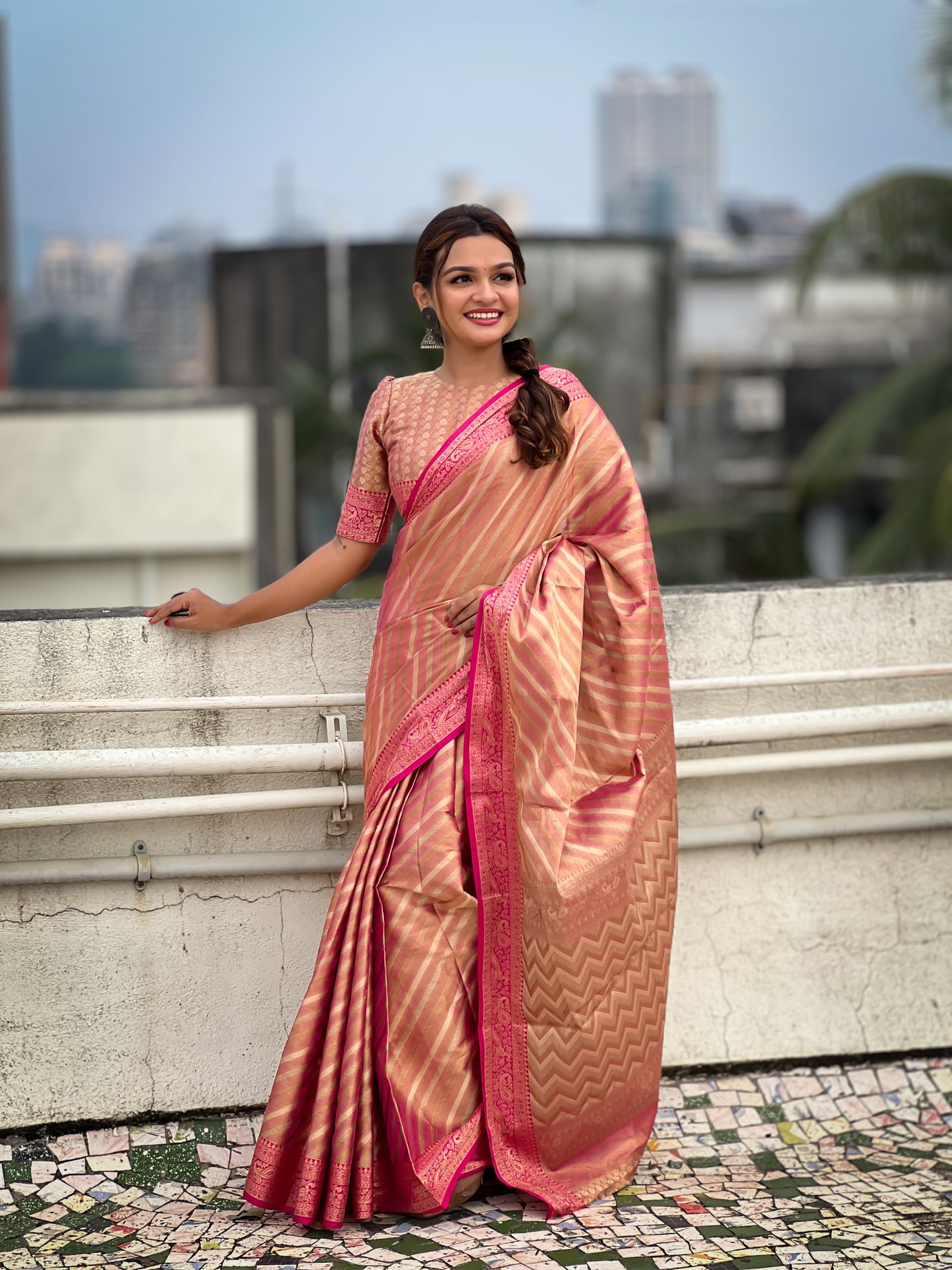 AMAYA ZARI TISSUE SAREE