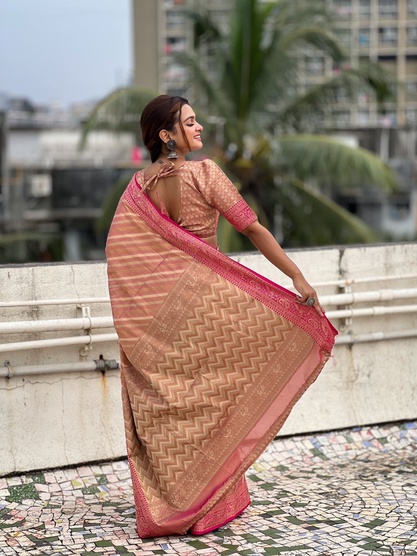 AMAYA ZARI TISSUE SAREE