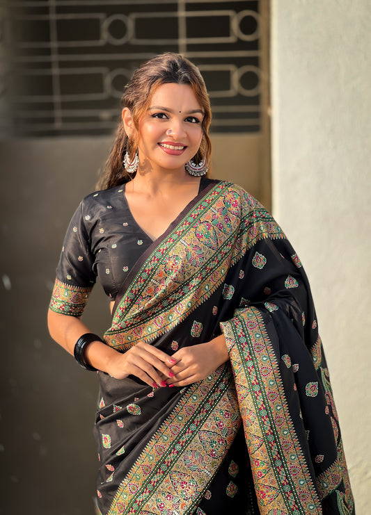 JASMINE  PASHMINA SAREE