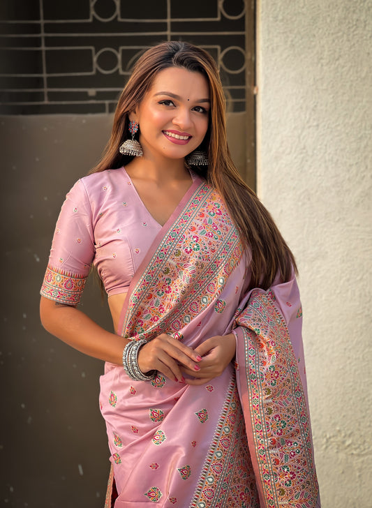 JASMINE  PASHMINA SAREE