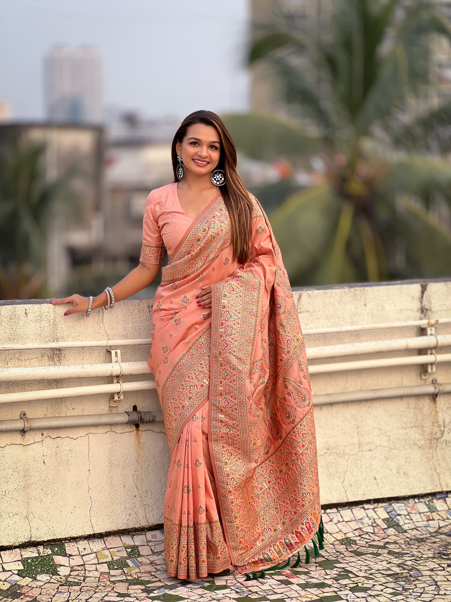JASMINE  PASHMINA SAREE