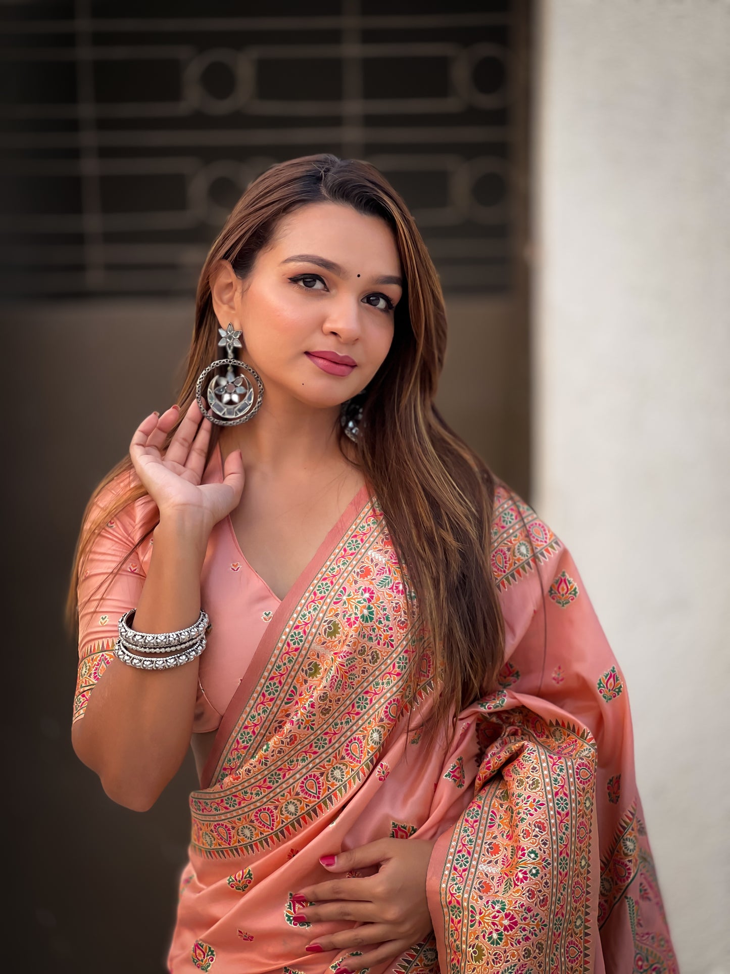JASMINE  PASHMINA SAREE
