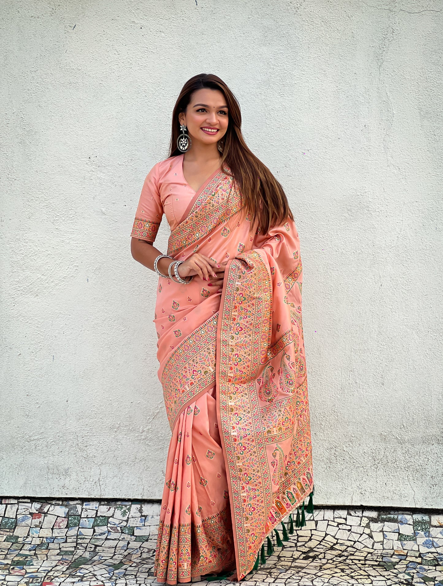 JASMINE  PASHMINA SAREE