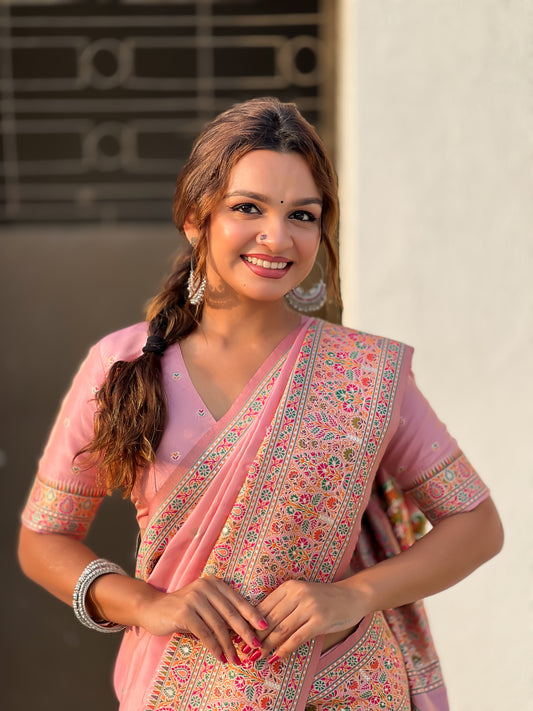 JASMINE  PASHMINA SAREE