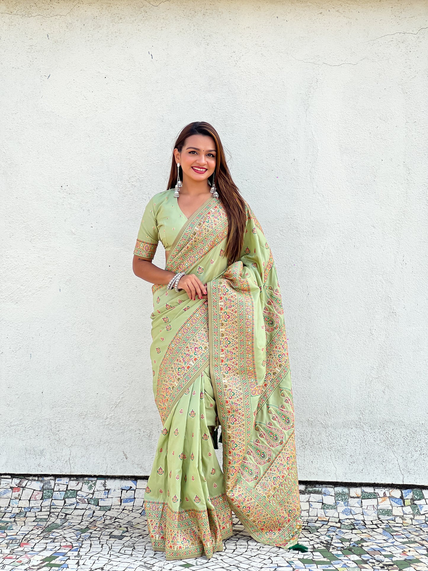 JASMINE  PASHMINA SAREE