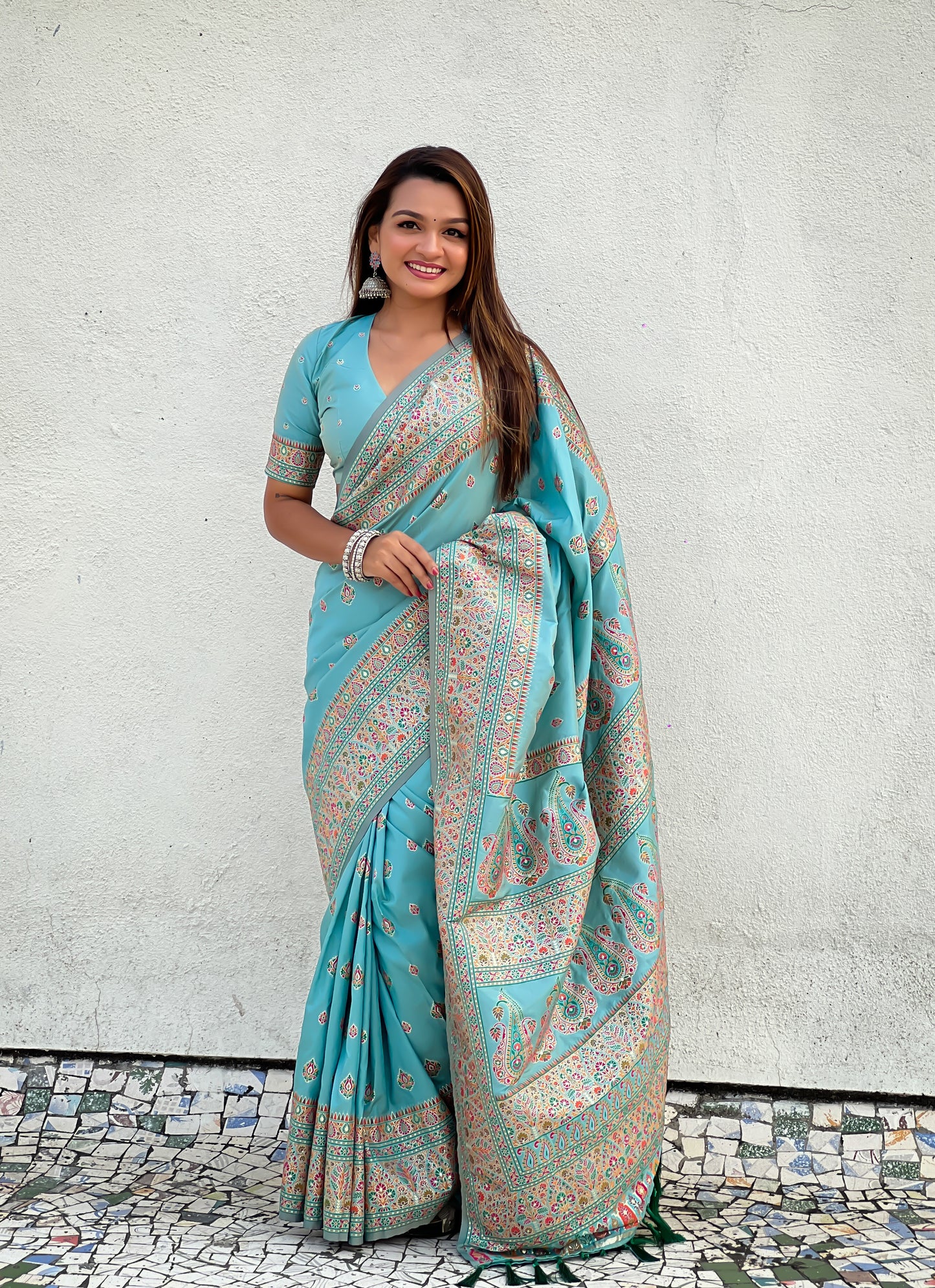 JASMINE  PASHMINA SAREE