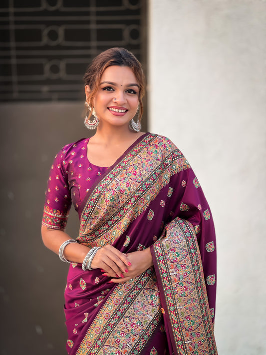 JASMINE  PASHMINA SAREE
