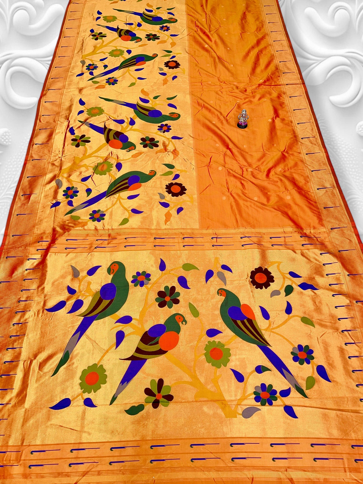 Half allover brocade paithani